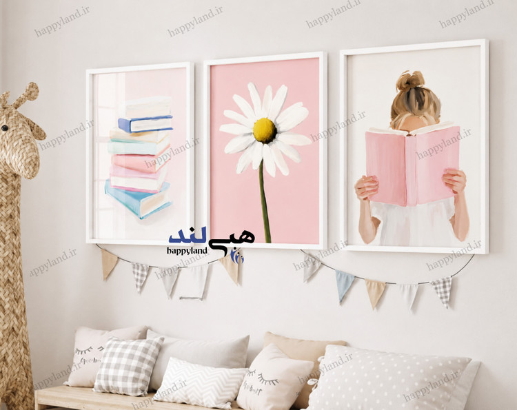 تابلو دخترانه هپی لند طرح نوجوان 6421